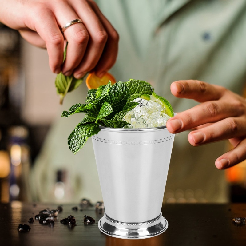 Silvery Mint Mojito Cup Stainl - Wine Beer Mixed Drinks 评论和价格
