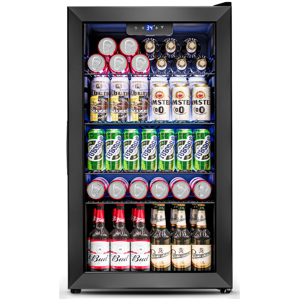 3.2 Cu.Ft Compact Beverage Fri - Wine Beer Fridge Small 评论和价格