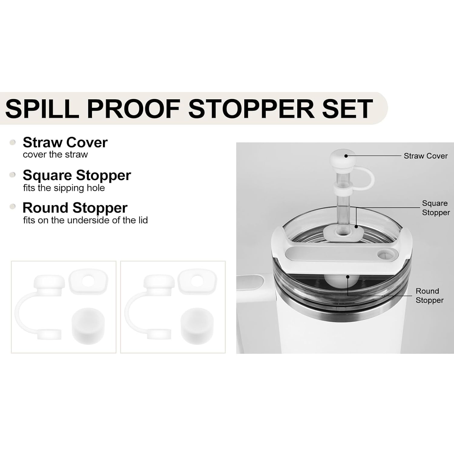 6/12Pcs Accessories for Stanle - Bottle Stopper Set 评论和价格