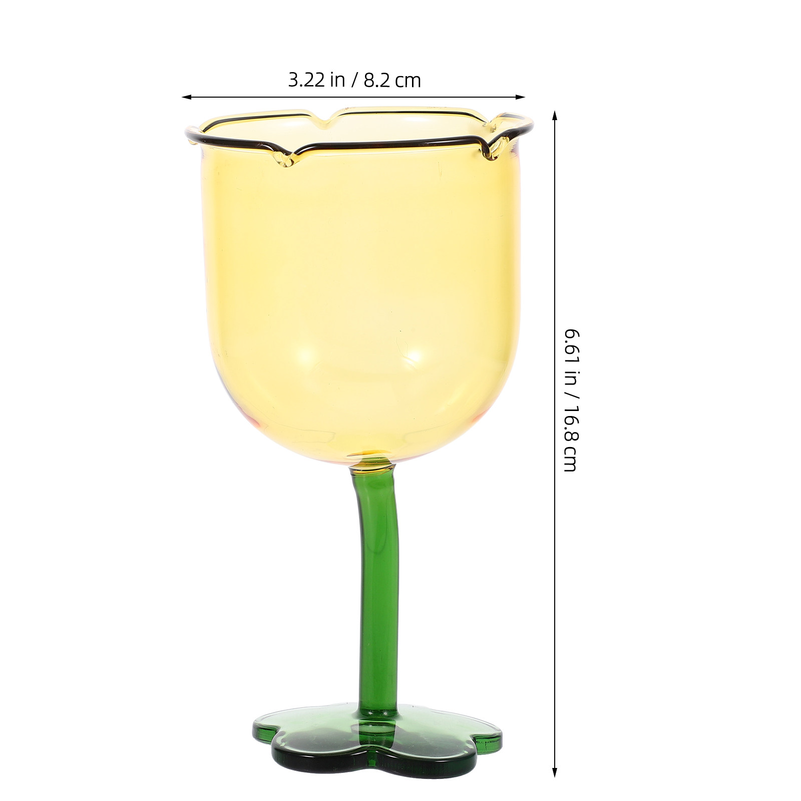 Flower Shape Glass Goblet Wine - Wine Beer Foot 评论和价格
